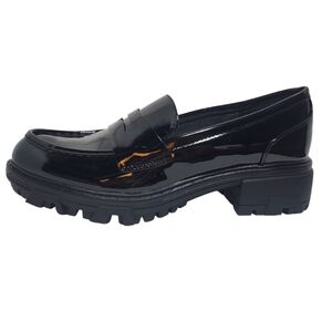 Edgy Patent Leather Loafers